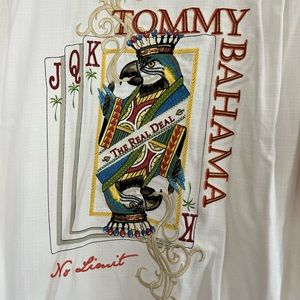 Tommy Bahama deck of cards shirt